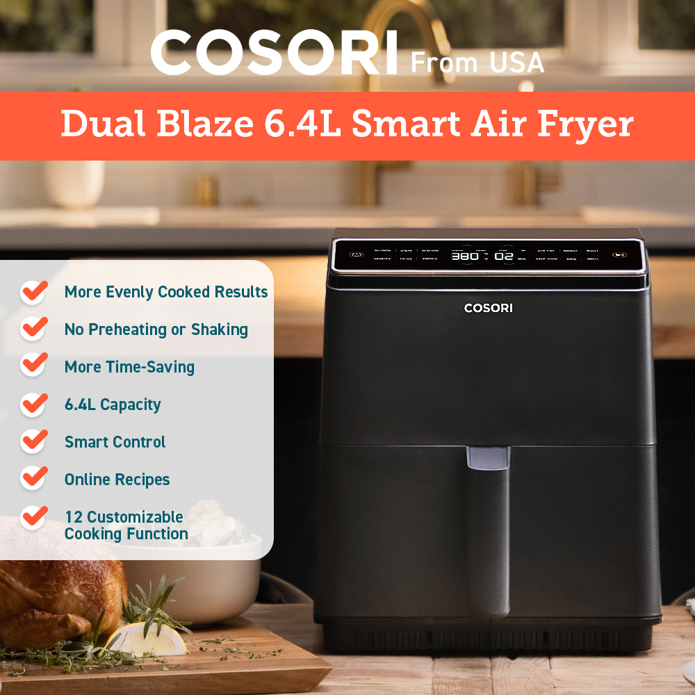 Cosori Smart Air Fryer CAF-P158S | 6.4L Singapore Fryer Air